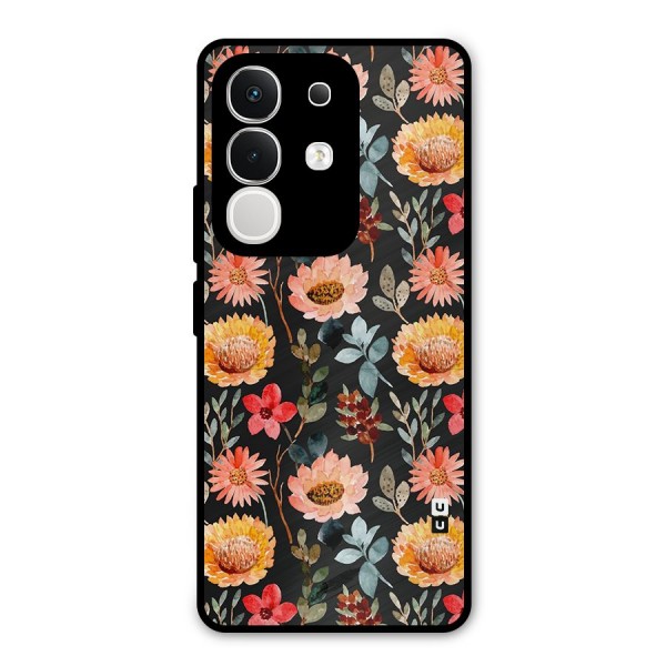 Florals Wonderful Pattern Metal Back Case for iQOO Z10x