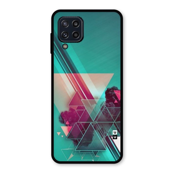 Floroscent Abstract Metal Back Case for Galaxy M32