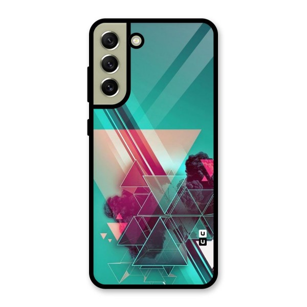 Floroscent Abstract Metal Back Case for Galaxy S21 FE 5G (2023)