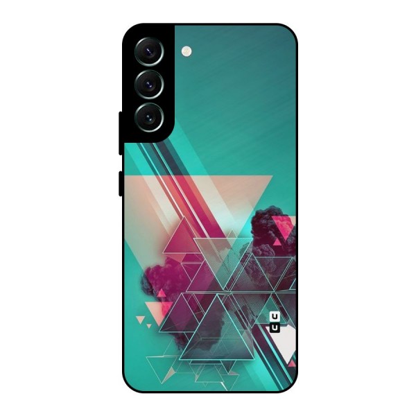 Floroscent Abstract Metal Back Case for Galaxy S22 Plus 5G