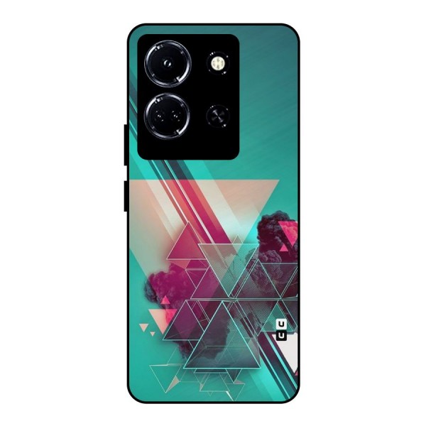 Floroscent Abstract Metal Back Case for Infinix Note 30 5G