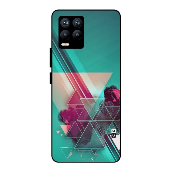Floroscent Abstract Metal Back Case for Realme 8 Pro