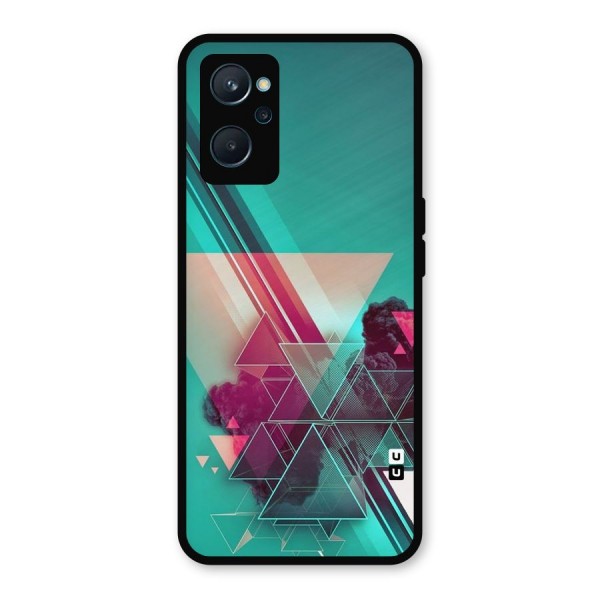 Floroscent Abstract Metal Back Case for Realme 9i
