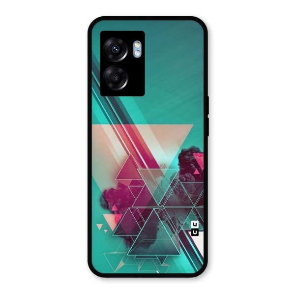 Floroscent Abstract Metal Back Case for Realme Narzo 50 5G