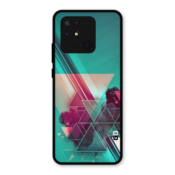 Floroscent Abstract Metal Back Case for Redmi 10 Power