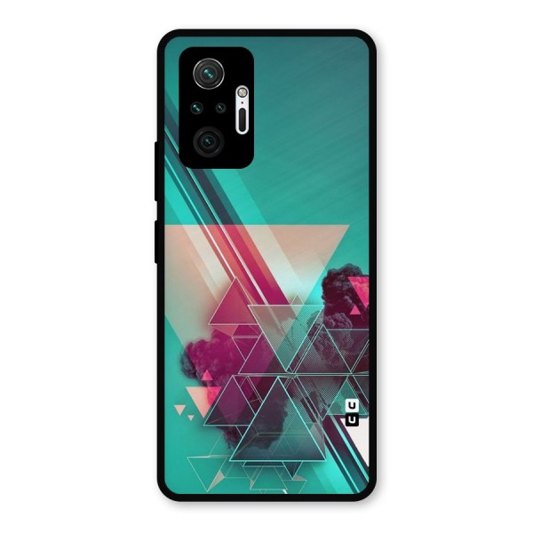 Floroscent Abstract Metal Back Case for Redmi Note 10 Pro Max