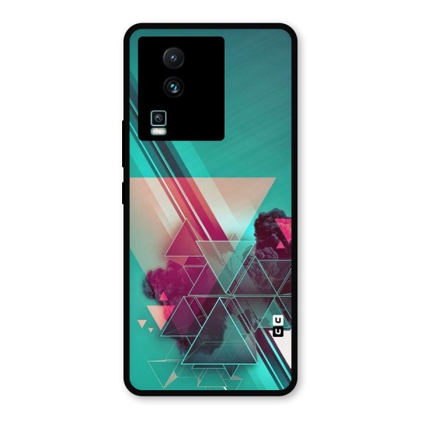 Floroscent Abstract Metal Back Case for iQOO Neo 7 Pro