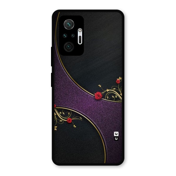 Flower Curves Metal Back Case for Redmi Note 10 Pro Max