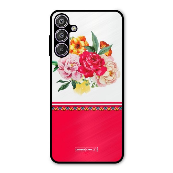Flower Fusion Metal Back Case for Galaxy F15