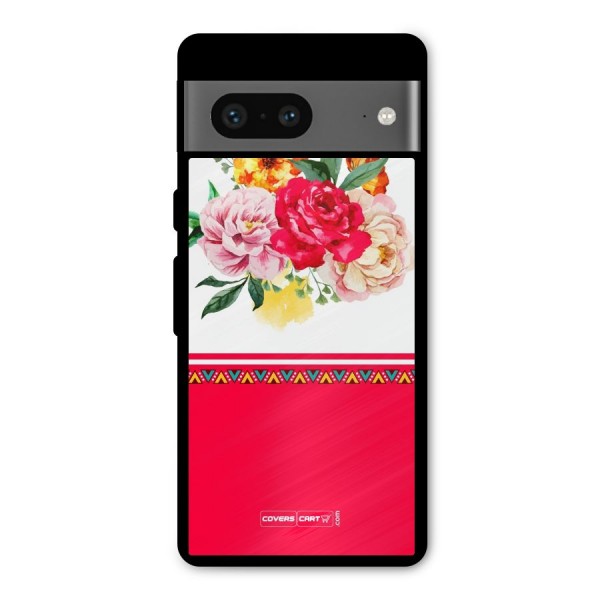 Flower Fusion Metal Back Case for Google Pixel 7