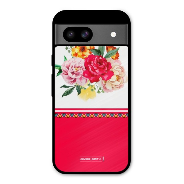 Flower Fusion Metal Back Case for Google Pixel 8a