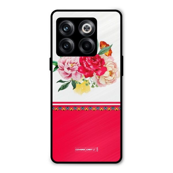 Flower Fusion Metal Back Case for OnePlus 10T
