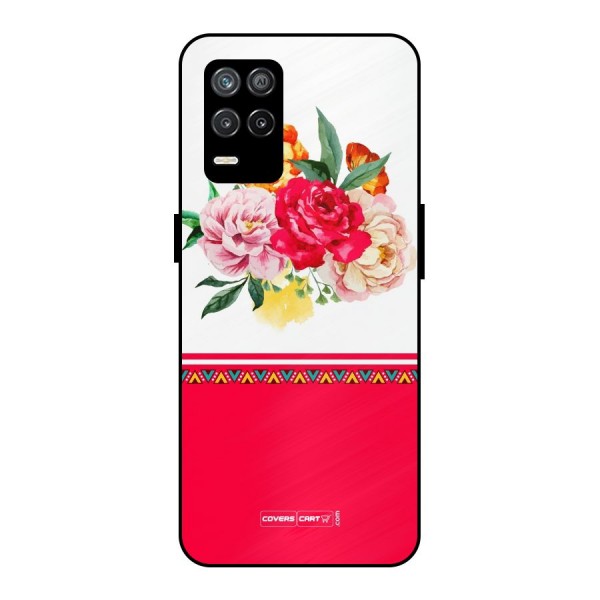 Flower Fusion Metal Back Case for Realme 9 5G