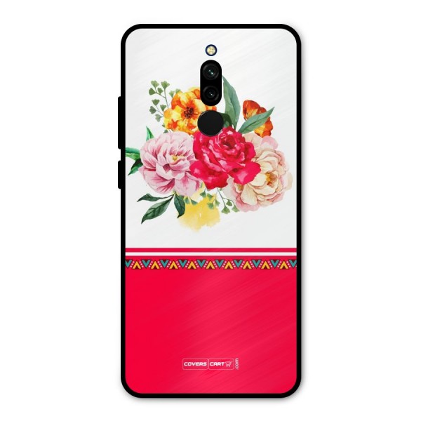Flower Fusion Metal Back Case for Redmi 8