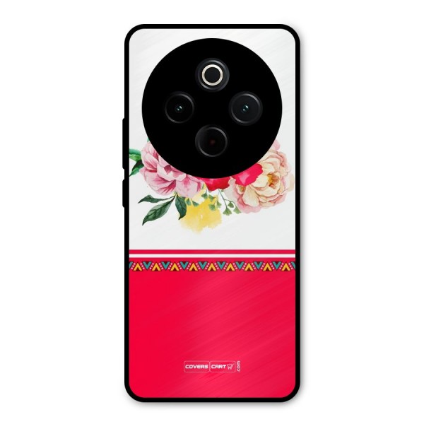 Flower Fusion Metal Back Case for Vivo T4