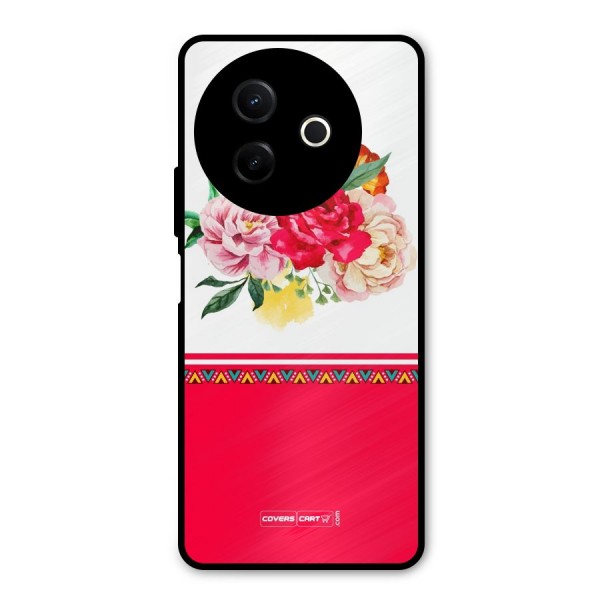 Flower Fusion Metal Back Case for Vivo Y39