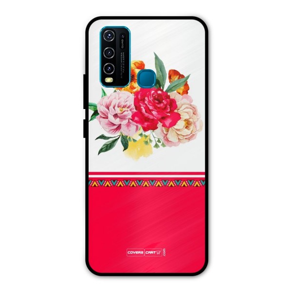 Flower Fusion Metal Back Case for Vivo Y50