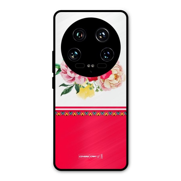 Flower Fusion Metal Back Case for Xiaomi 14 Ultra