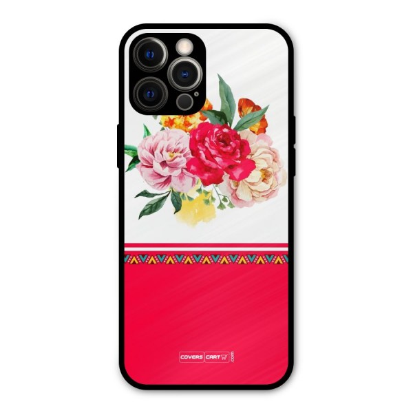 Flower Fusion Metal Back Case for iPhone 12 Pro Max