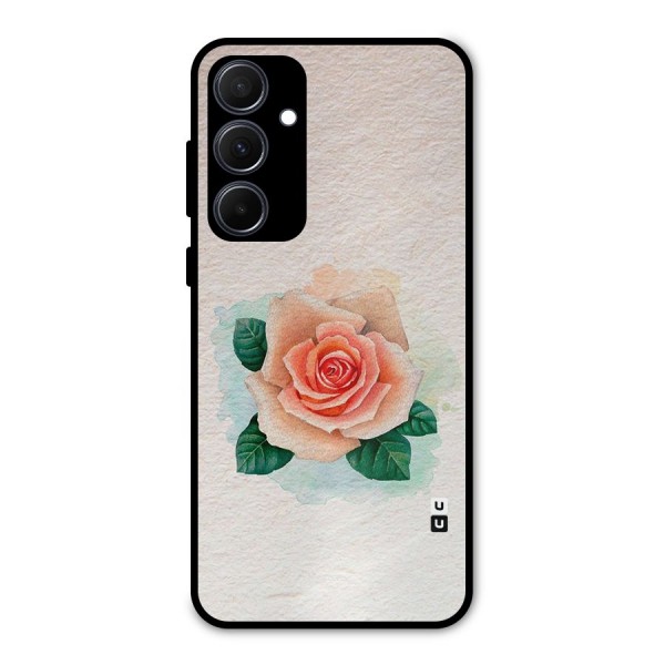 Flower Water Art Metal Back Case for Galaxy A35