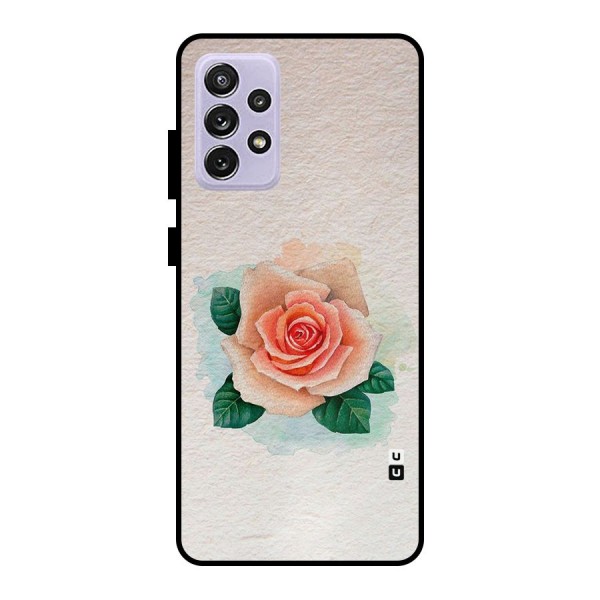 Flower Water Art Metal Back Case for Galaxy A72