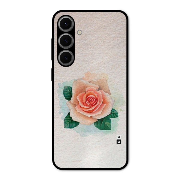 Flower Water Art Metal Back Case for Galaxy S24 FE