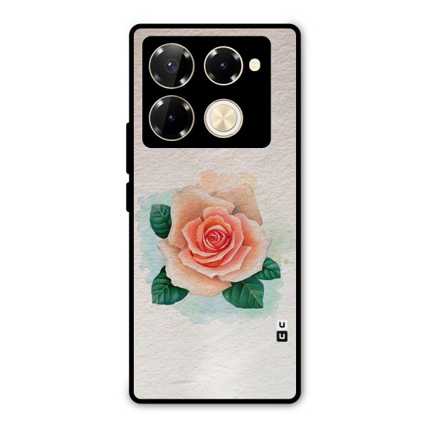 Flower Water Art Metal Back Case for Infinix Note 40 Pro Plus