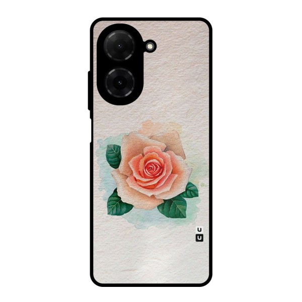 Flower Water Art Metal Back Case for Poco C71