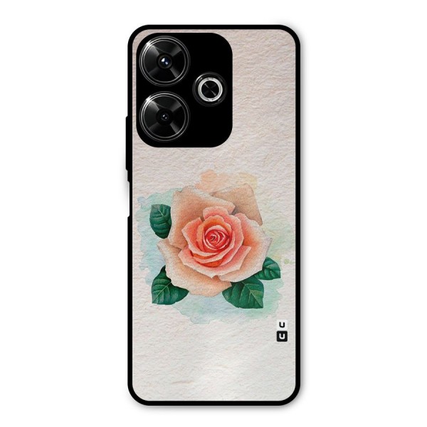 Flower Water Art Metal Back Case for Redmi 13 5G