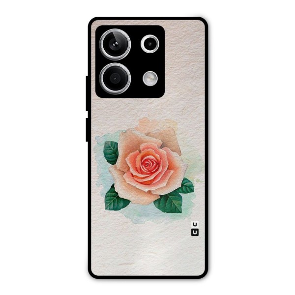 Flower Water Art Metal Back Case for Redmi Note 13 5G