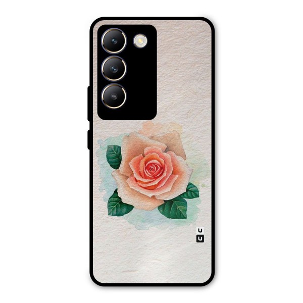 Flower Water Art Metal Back Case for Vivo Y200e