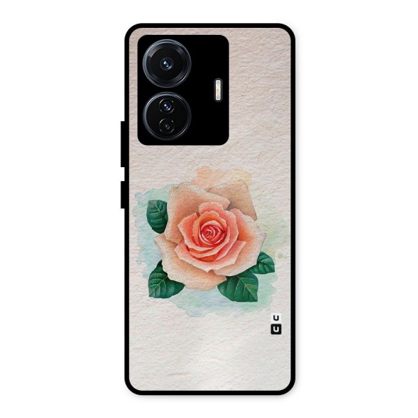 Flower Water Art Metal Back Case for iQOO Z6