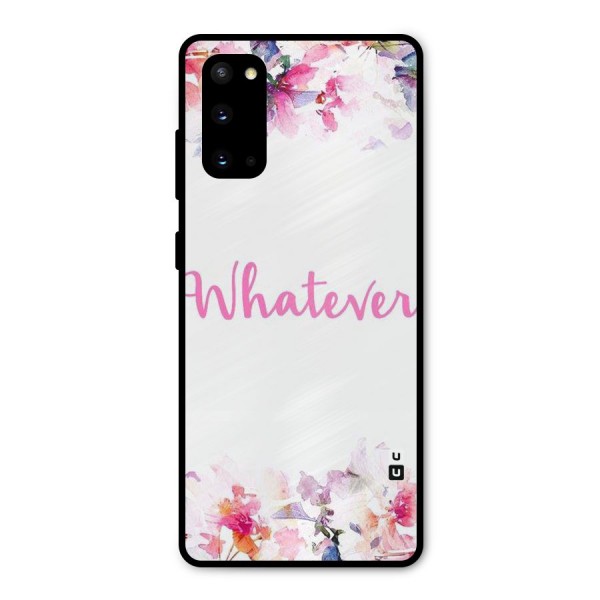 Flower Whatever Metal Back Case for Galaxy S20