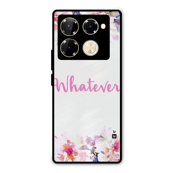 Flower Whatever Metal Back Case for Infinix Note 40 Pro Plus