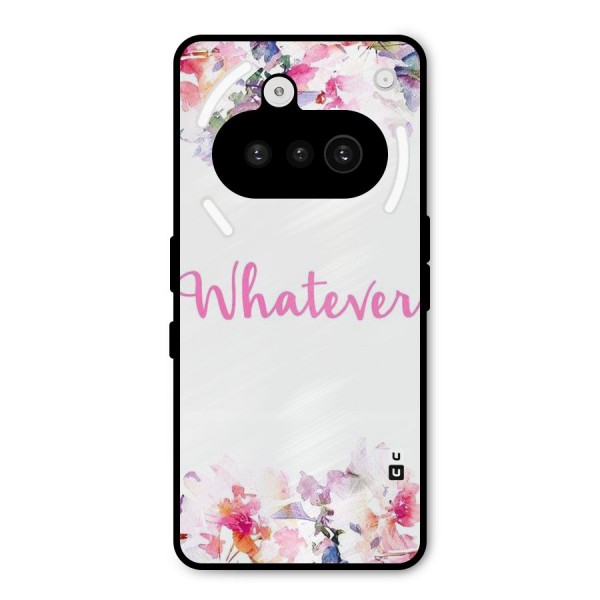 Flower Whatever Metal Back Case for Nothing Phone 3a