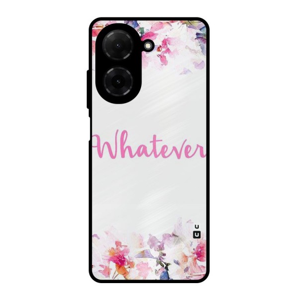 Flower Whatever Metal Back Case for Redmi A5 4G