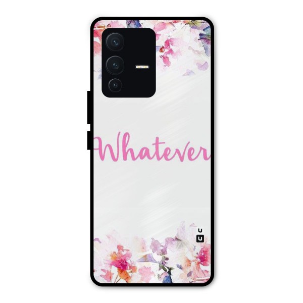 Flower Whatever Metal Back Case for Vivo V23 Pro