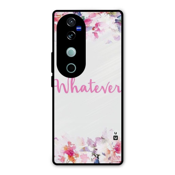 Flower Whatever Metal Back Case for Vivo V40