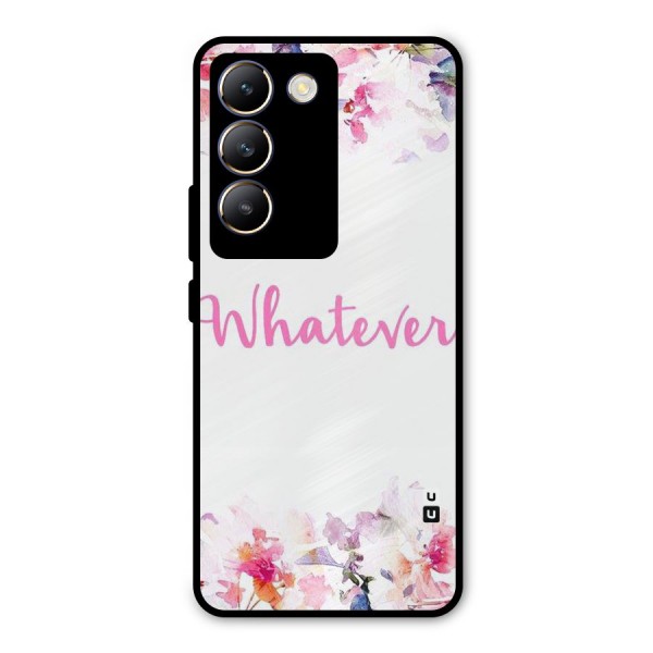 Flower Whatever Metal Back Case for Vivo Y200e