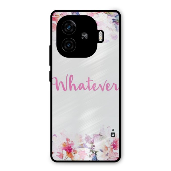 Flower Whatever Metal Back Case for iQOO Z9 Turbo
