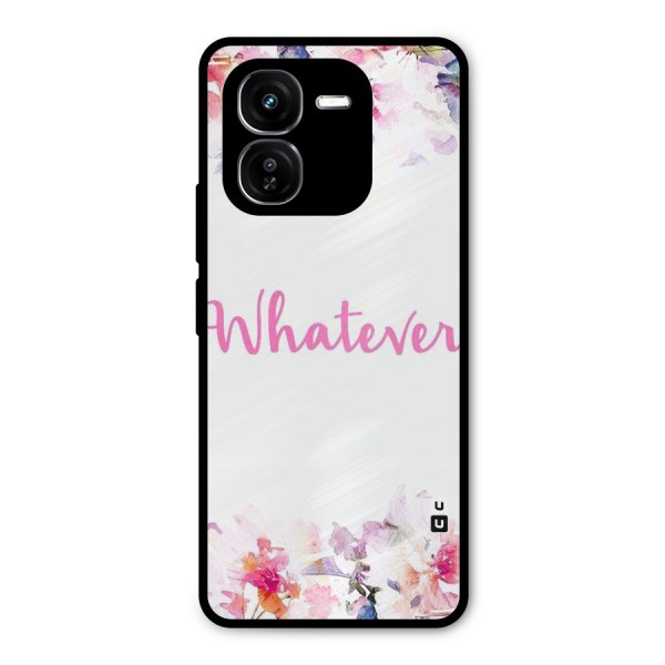 Flower Whatever Metal Back Case for iQOO Z9x