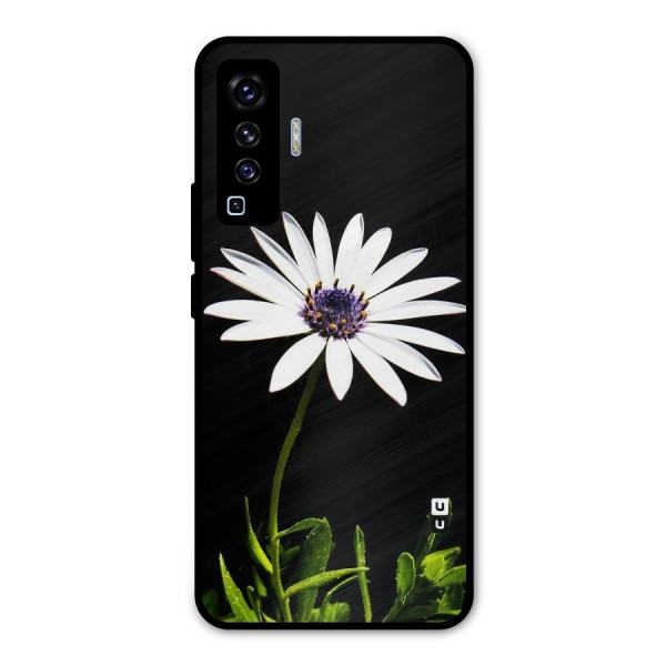 Flower White Spring Metal Back Case for Vivo X50