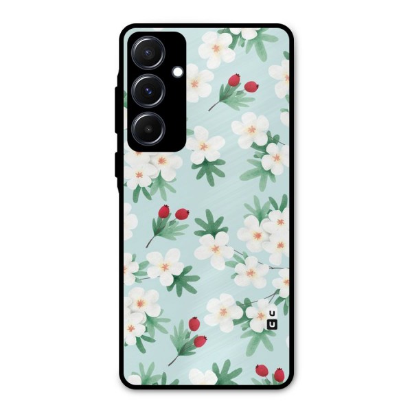 Flowers Pastel Metal Back Case for Galaxy A55