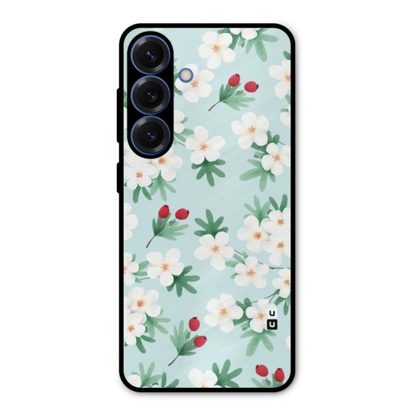 Flowers Pastel Metal Back Case for Galaxy S25