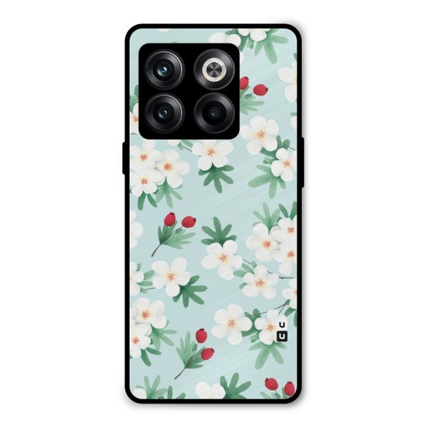 Flowers Pastel Metal Back Case for OnePlus 10T
