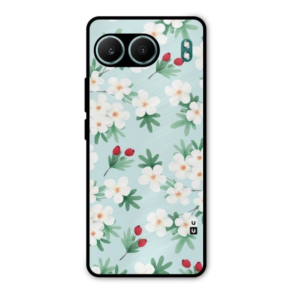 Flowers Pastel Metal Back Case for OnePlus Nord 4