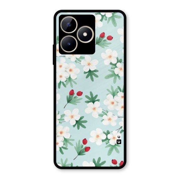 Flowers Pastel Metal Back Case for Realme C53
