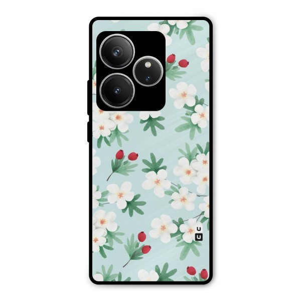 Flowers Pastel Metal Back Case for Realme GT 6