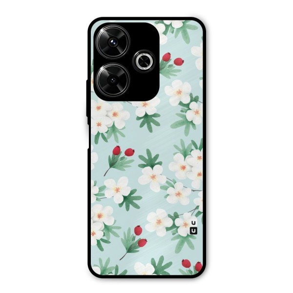Flowers Pastel Metal Back Case for Redmi 13 5G