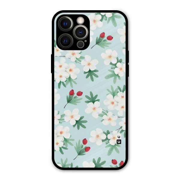 Flowers Pastel Metal Back Case for iPhone 12 Pro Max